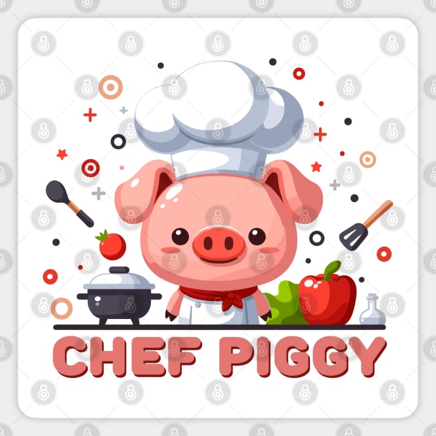 Chef Piggy: Pigging Out Magnet by SimplyIdeas